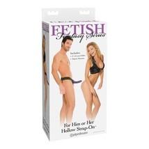 Pipedream Fetish Fantasy Series For Him or Her 6in. Hollow Strap-On Purple/Black - $47.99