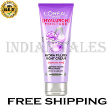 L&#39;Oreal Paris Night Cream,Leave In Hair Cream with Hyaluronic Acid 180ml  - £19.95 GBP