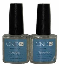 (2) PACK!!!  CND ESSENTIALS ( SPEEDEY ) DAILY DEFENSE TOP COAT NAIL POLISH - $69.99