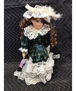 Ashley Belle Doll, Porcelain face,hands and feet. Comes with hat,dress,n... - £12.25 GBP