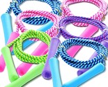 Adjustable Size Colorful Jump Rope For Kids And Teens - Outdoor Indoor F... - £22.42 GBP