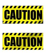 Zombie Prop Building-CAUTION-Barricade Fright Tape-Costume Party Decorat... - $2.94