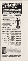 1936 Print Ad Crosley Super Sensitive Radios Ceramic Dials Cincinnati,Ohio - £7.87 GBP