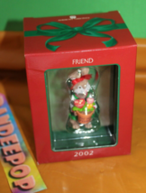 American Greetings Friend 2002 Christmas Holiday Ornament AXOR-012H - $17.81
