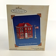 Hallmark Keepsake Christmas Ornament Schoolhouse Flagpole Town &amp; Country... - $24.70