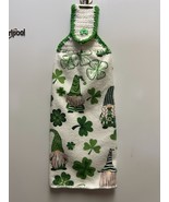 Gnome St. Patrick Day Hanging Towel with Glitter Button - $65.38 MXN