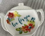 Pioneer Woman ~ &quot;Tea For You&quot; ~ Wildflower Whimsy ~ Stoneware ~ Tea Bag ... - $21.49