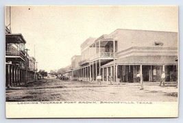 Postcard Looking Towards Fort Brown Brownsville Texas Albertype Co. - £21.61 GBP