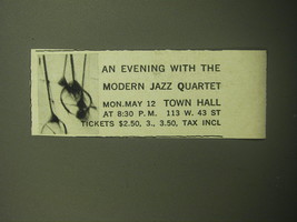 1958 An Evening with The Modern Jazz Quartet Advertisement - £14.76 GBP