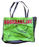 Bookbags Inc Woven Bag Green Reuseable Shopping Bag NWT 15 in  by 19 in ... - $5.45