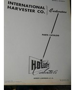 International Harvest Co. Carburetors Parts Catalog  Holley 1950 - $12.28 CAD