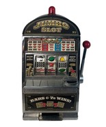 Jumbo Slot Machine BARS &amp; 7S Win Savings Bank Lights 14.5&quot;x8&quot;x6&quot;  Man Ca... - $32.66