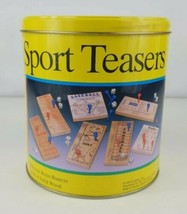 Sport Teasers 7 Peg Wood Brain Teaser Games 1992 Cardinal - £10.99 GBP