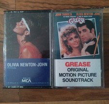 Grease Soundtrack Olivia Newton John Physical, John Travolta Lot Of 2 - £10.11 GBP