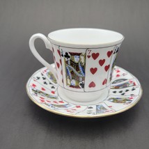 Staffordshire Elizabethan Bone China &quot;Cut For Coffee&quot; Cup &amp; Saucer VTG - £16.78 GBP