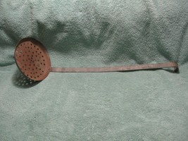 Vintage Collectible Primitive Metal Sieve-Ice Fishing-Farm House-Industrial-Home - £31.46 GBP