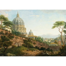 Rome, a View of Saint Peter&#39;s Basilica - Print - £8.69 GBP+