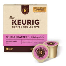 KEURIG COFFEE COLLECTIVE WHOLE HEARTED DARK ROAST KCUPS 8CT - $16.49
