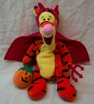 Disney Winnie The Pooh Halloween Tigger In Devil Costume 9" Stuffed Animal Toy - $16.34