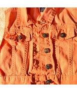 Limited Too Girls Denim-Look Coral Vest in Size 7, - $255.63 MXN