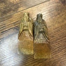 Vintage Chinese Stone Carvings 3” Matching Old Man - $30.00