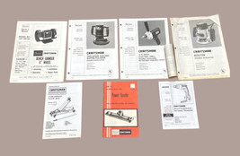 Lot Sears Craftsman Owner Manuals Power Routers, Jacks, Drills, Polisher Grinder - £14.53 GBP