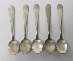 E. P. N. S.  E. S. Co. (Set of 5) Small Child Spoons Vintage - $29.99