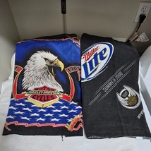 VTG Harley Davidson Handkerchief Bandana 21x21 Eagle Flag + Miller Lite ... - €21,02 EUR