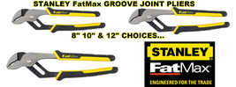 Fat Max Tongue &amp; Groove Joint Plie Rs Straight Jaw 3 Choices 8&quot; 10&quot; Or 12&quot; Stanley - £32.61 GBP+