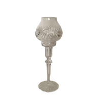 WATERFORD 13&quot; Tall Candlestick Globe Hurricane Candle Holder Ret. $239 NWOB!! - £103.61 GBP