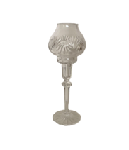 WATERFORD 13" Tall Candlestick Globe Hurricane Candle Holder Ret. $239 NWOB!! - $129.62