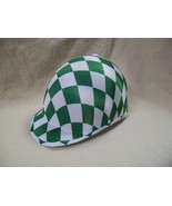 Adult Green White Checkered Jockey Costume Hat Equestrian Horse Riding D... - $25.19 CAD