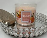 Bath and Body Works PINK PEACH BLOSSOM 3-Wick Candle 14.5 oz * NEW - $32.18