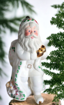 Vintage Lenox Holiday Santa Cookie Jar NO LID Great Planter Or Utensil H... - $35.99