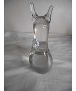 Vintage Art Glass Snail Paperweight Figurine Large Glass Figurine Signed - $34.39