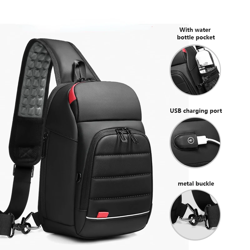 EURCOOL Multifunction Men Chest Bag for 9.7&quot;USB Backpack Charging Messen... - $231.05