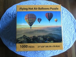 NIB 1000-Pc SEALED Wisconsin Toy  FLYING HOT AIR BALLOONS PUZZLE  - 27&quot; ... - £9.58 GBP