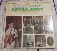 George Jones Musical Loves Life and Sorrows 2 LP Set M2S3159 ST Gatefold... - $4.85