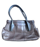 Y2K Leather Shoulder Bag Handbag Purse Hobo Brown Zipper Close St John&#39;s... - £18.09 GBP
