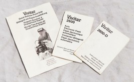 Vintage Lot of 3 Vivitar Flash Manual tthc - $25.73