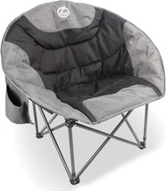 Folding Camping Moon Chair, Outdoor Saucer Round Chair, Padded Lawn Chairs With - £66.32 GBP