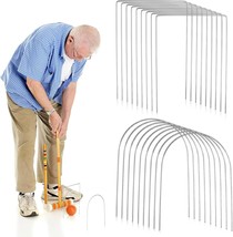 Droutti 18 Pcs Croquet Wickets Set 11.5 X 6.1 Inch Square Arch Wickets - $41.97