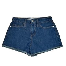 Tinseltown Jean Shorts Womens Size 2 High Rise Blue Dark Rinse - £10.92 GBP