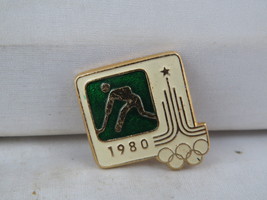 Vintage Summer Olympic Pin - Moscow 1980 Field Hockey Event - Stamped Pin - $15.00