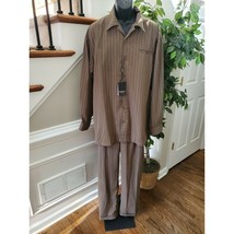 The George Martin Men&#39;s Polyester Long Sleeve Two Piece Shirt &amp; Pant Set Size XL - £45.88 GBP