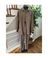 The George Martin Men&#39;s Polyester Long Sleeve Two Piece Shirt &amp; Pant Set... - $59.40