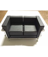 Dollhouse Miniature Design Interior Chair Black Sofa. Premium Grade. Rar... - $562.18 MXN