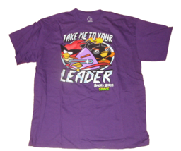 Angry Birds Purple Take Me To Your Leader Shirt Size XL - £7.77 GBP