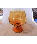 Vintage Large Brown Amber Brandy Glass Stem for Candy or Flowers 8&quot; Tall... - £59.76 GBP