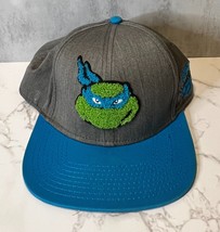 Teenage Mutant Ninja Turtles Leonardo Snapback Hat Gray Embroidered RARE... - £18.97 GBP